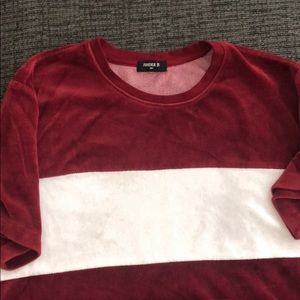 Forever 21 velvet t shirt (very comfortable)